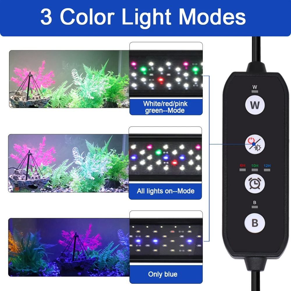 Lampada LED per acquario, con  - Aquarium Plant Light recensione e prezzo