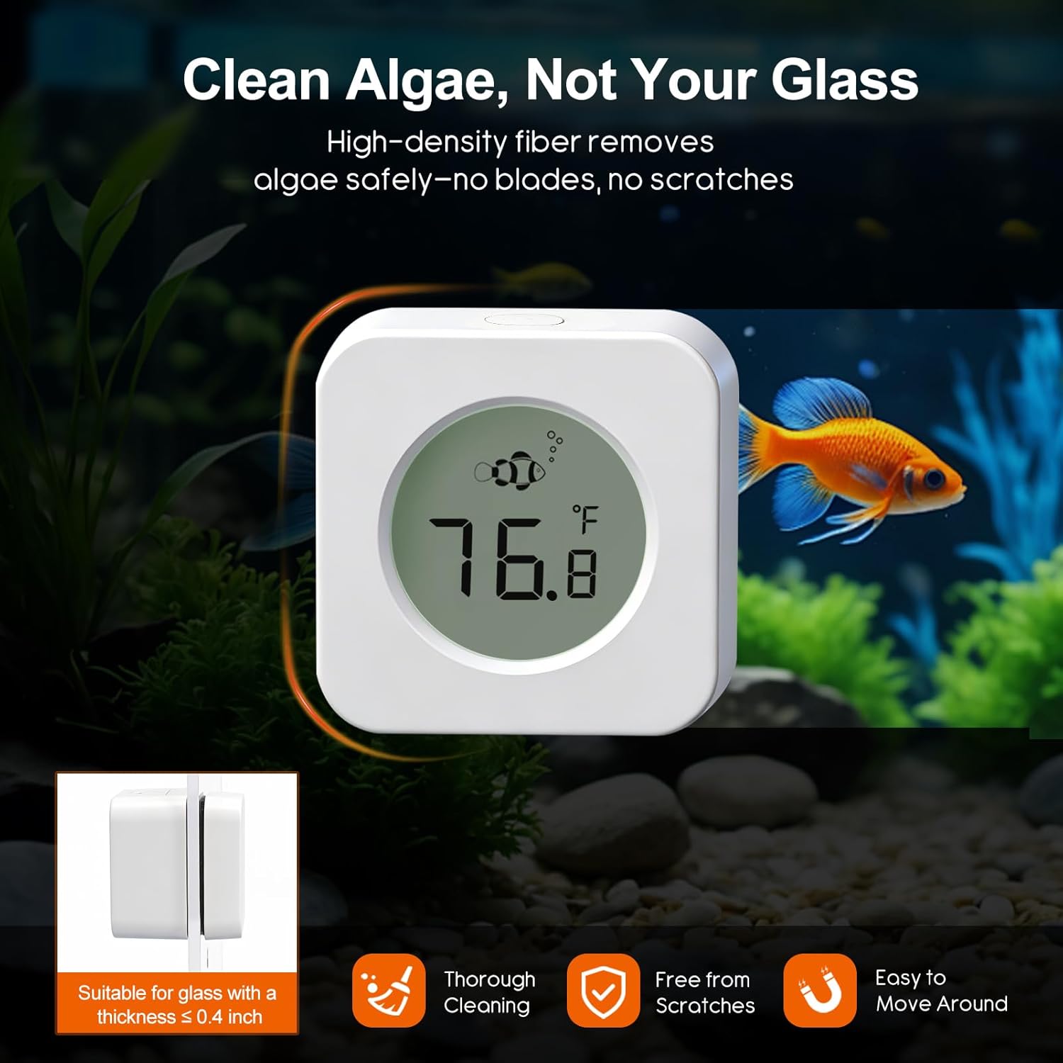 Pulitore magnetico per acquari - Planted Aquarium Cleaning recensione e prezzo